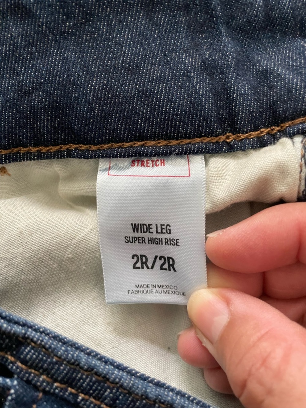 Express Wide Leg Super High Rise Jeans - Picture 6 of 6